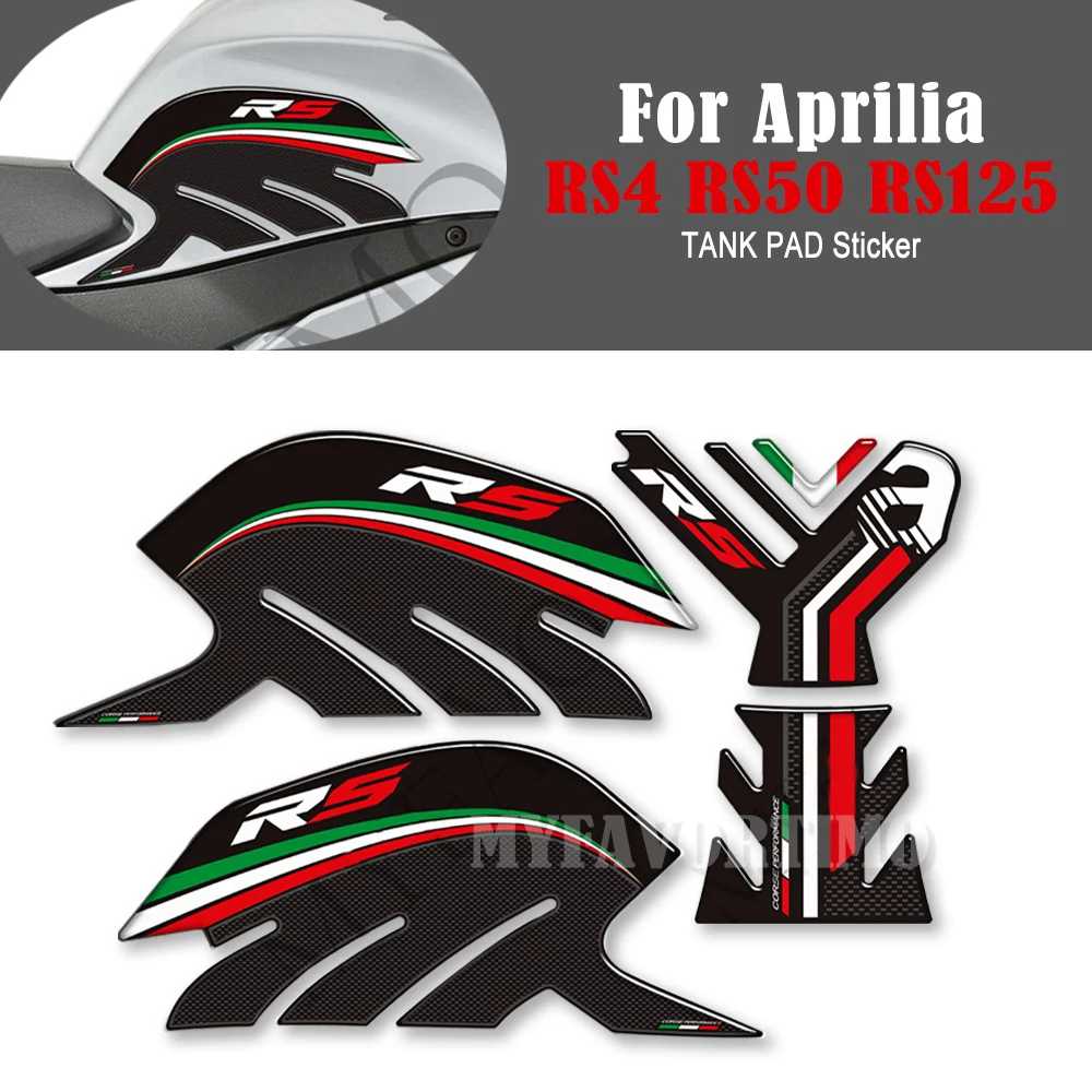 

For Aprilia RS4 RS50 RS125 Motorcycle Fuel Oil Kit Knee Tank Pad TankPad Protector Decals Stickers