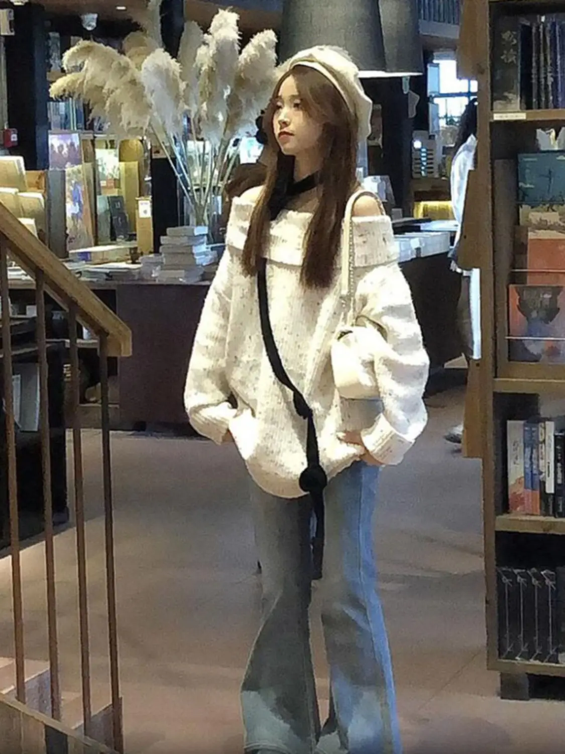 

Свитера Джемперы Пуловеры Женские Y2K Белый Топ Ярмарка Исле Узор Зимний Дом Уютный Теплый Огонь Тепло Комфорт Праздник Мягкий Тепловой