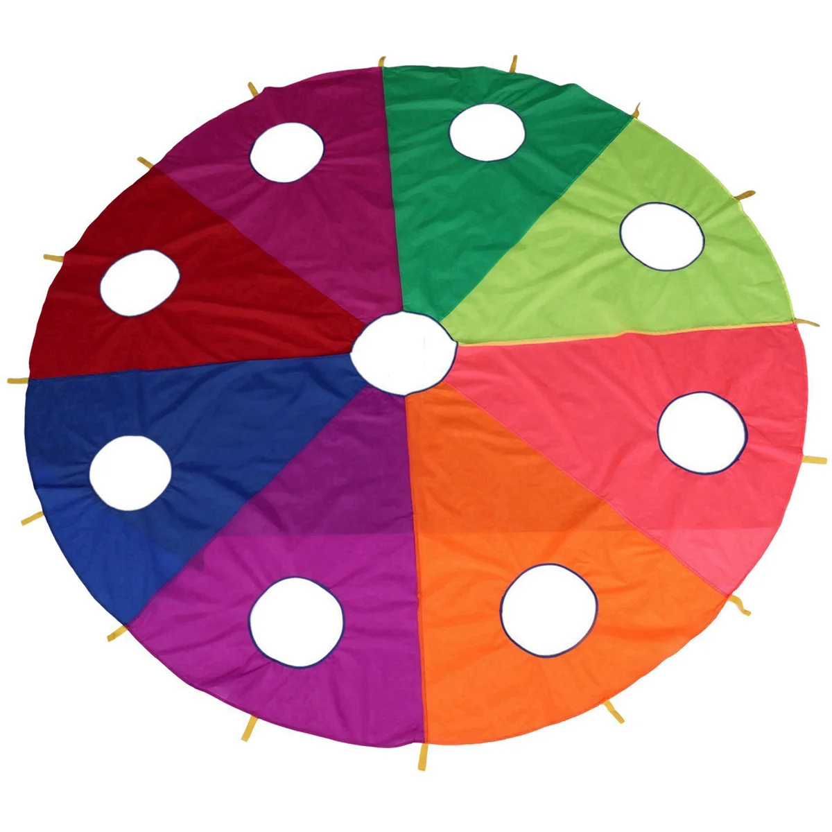 

3 Meter 9 Holes 8 Colors Rainbow Umbrella Children's Sports with Rainbow Umbrella Activities Outdoor Training Equipment