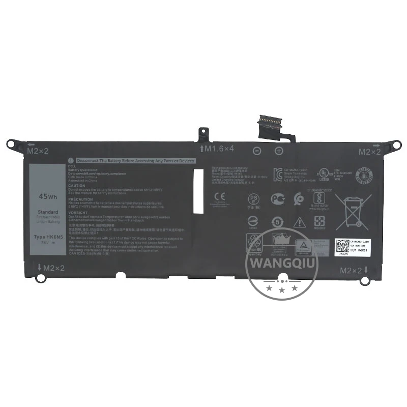 Imagem -02 - Bateria do Portátil para Dell Xps13 9370 7390 9380 P82g Hk6n5 5390 Inspiron 7391 7490 Vostro 5390 5391 Dxgh8