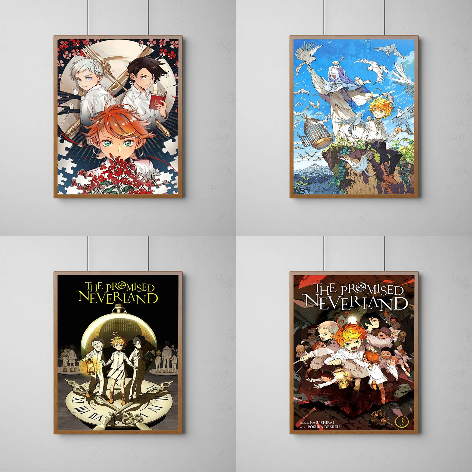 The Promised Neverland Anime Poster Wall Decoration for Home Decorations Decorative Painting Canvas Cute Room Decor Art Posters image 2