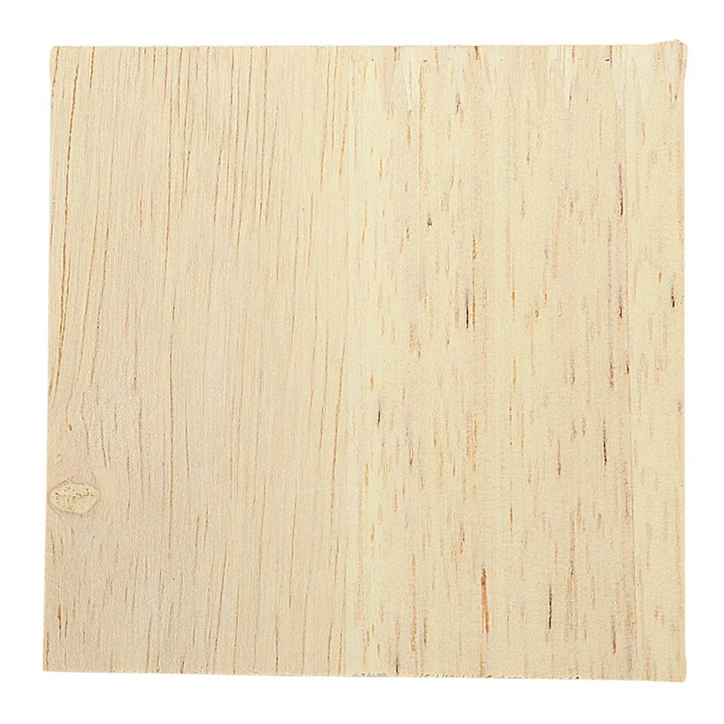 القوالب الخشبية الزخرفية ، يزين الخشب الطبيعي ، مربع زهرة نحت الشارات ، 10x10 سنتيمتر ، 2 قطعة