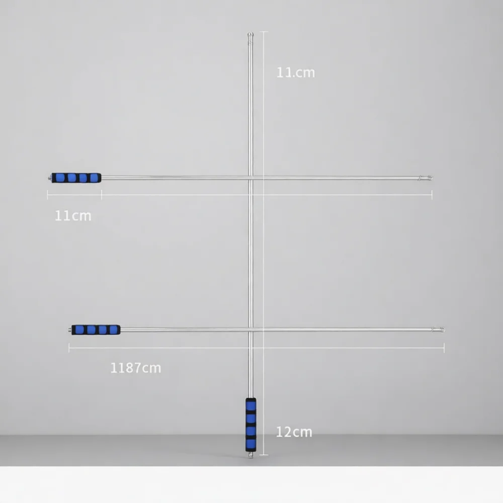 High Quality Stainless Steel Guide Pointer Extendable Flag Pole Lightweight Teaching Stick For Travel Tour Groups