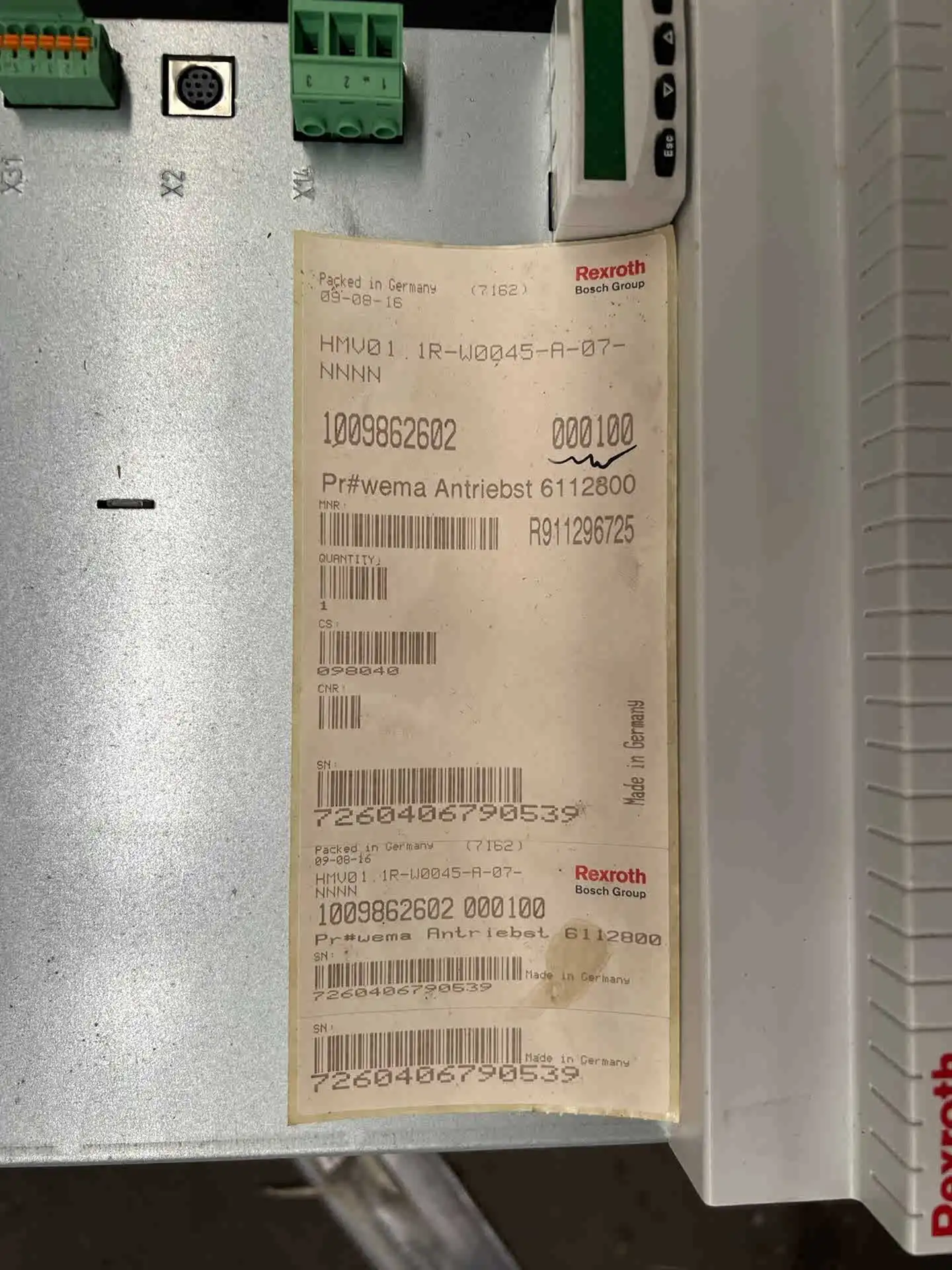 Rexroth Power Supply para Rexroth, Power Supply