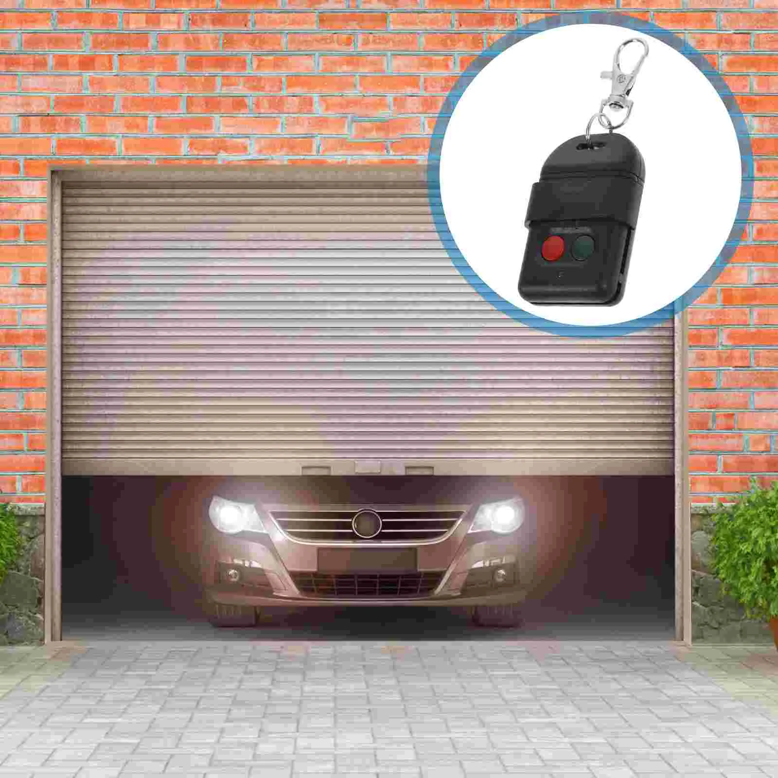 2-Button Garage Door Controller Key Fob Remote Keychain Wireless 300MHz Mini Electronic
