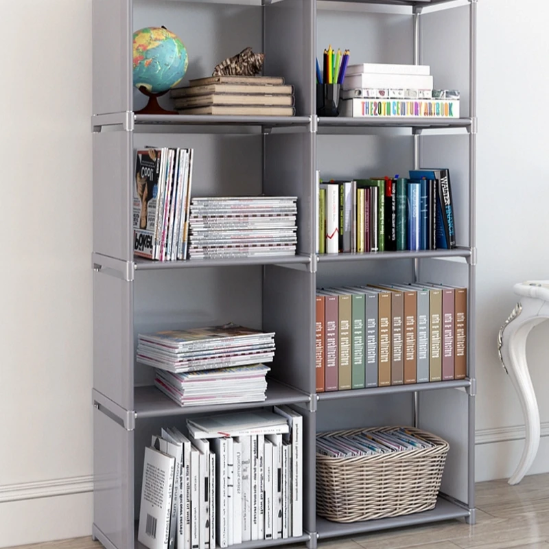 Simple Bookshelf Multi-layer Easy Assembly Bookcase Easy Assembly Book Holder Book Display Rack Book Organizer Debris Rack Shelf