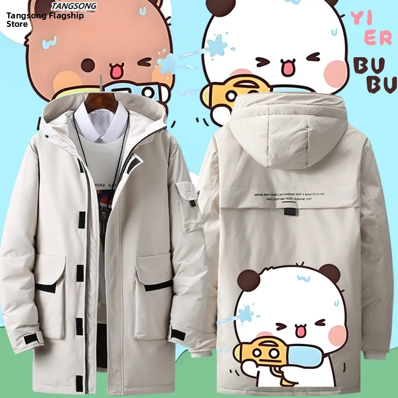 

Trendy Loose Du down Jaet Youth Sle Water Gun Cartoon Outerwear for Men And Women Teenagers New Sle Clothes