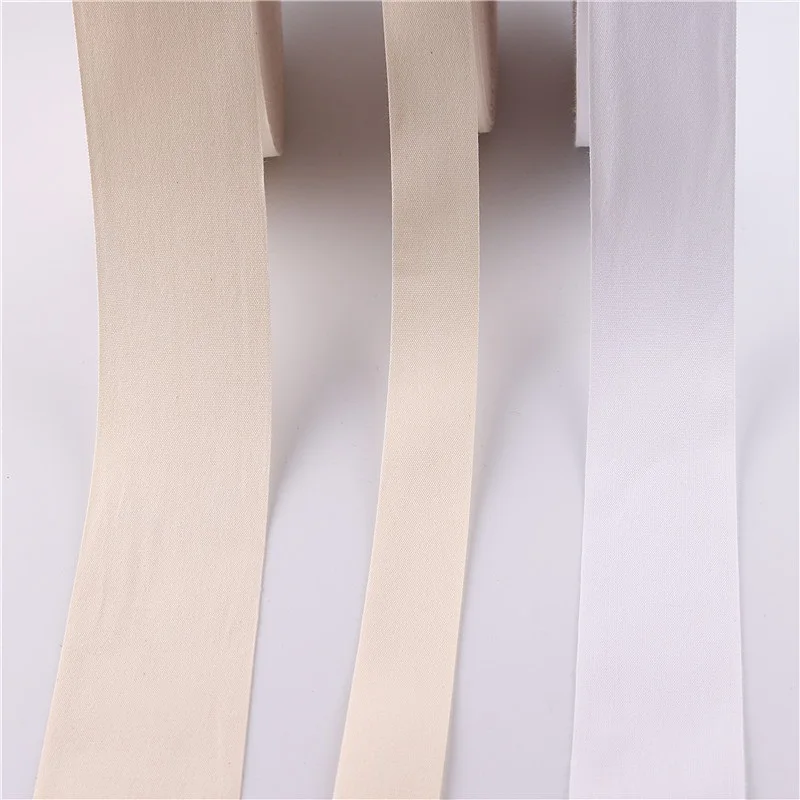 10/15/20/25/30/35/40/50mm Blank Cotton Webbings Tapes Bag Belt Lable Ribbons DIY Sewing& Packing Clothing Fabric Binding Crafts