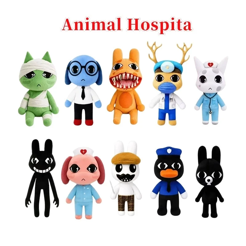 Jouet en peluche Animal Hospital - Jeu d'horreur Animal Hospital Anomaly - Chat, Chien, Pingouin, Lapin - Accessoires Animal Hospital - Cadeaux d'anniversaire