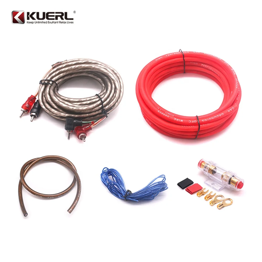 

Заводской новый комплект проводки кабеля автомобильного усилителя 6GA, оптовая продажа, установка аудиоусилителя авто электроники