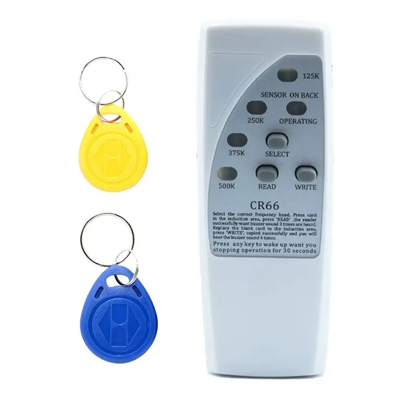 Handheld RFID Smart Chip Reader Writer +2X5200 Keychain 125Khz ID Copier Duplicator ID Tags Programmer For EM4305 T5577