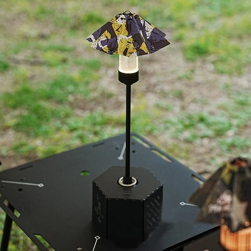 خيمة ملونة خفيفة الظل سهلة التركيب في الهواء الطلق غطاء خفيف أباجورة مبتكرة للتخييم والمشي لمسافات طويلة والسفر