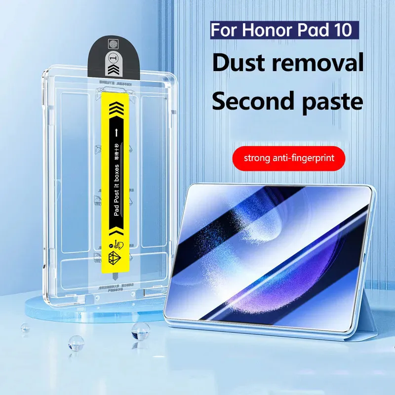 

Новейшее закаленное стекло 2.5D для Huawei Honor Pad 10 12,1 X9a X8a V9 X9 Pad 9 8 12 дюймов GT Pro Простая установка Комплект для автоматического удаления пыли