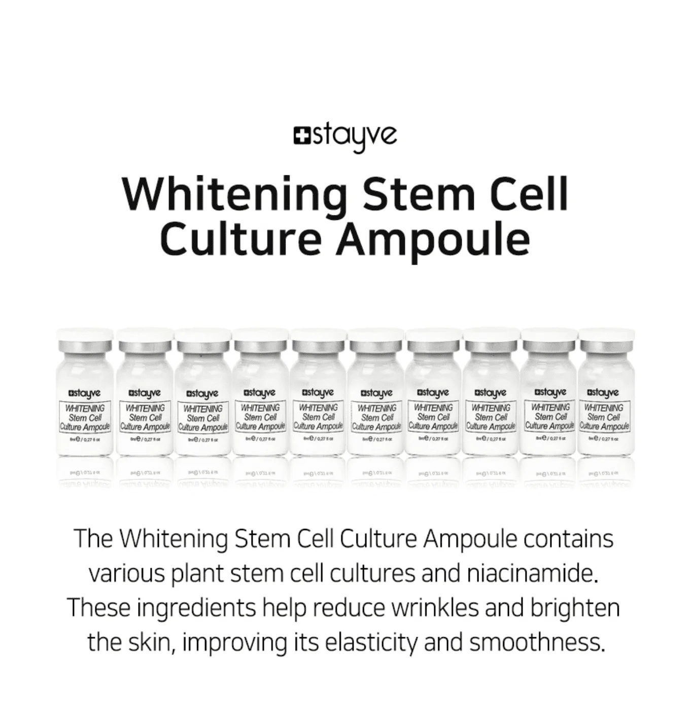 Stayve BB Cream Glow principiante Starter Kit salmón ADN blanqueamiento ácido hialurónico suero cuidado de la piel Facial belleza