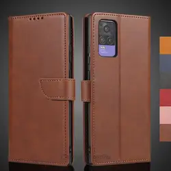 Vivo V21e 4G Case Wallet Flip Cover Leather Case for Vivo V21e 4G Pu Leather Phone Bags protective Holster Fundas Coque
