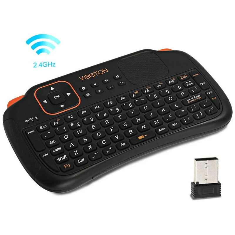 VIBOTON S1 3-in-1 2.4GHz Wireless Keyboard Air Mouse Remote Control With Touchpad For Computer Projector TV Box