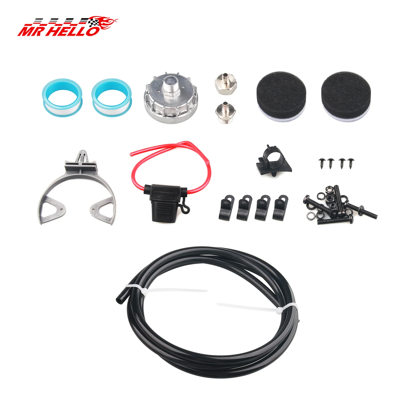 1/4 Npt 200PSI 480C 12V Luchtvering Compressor Pomp Kit Chroom ضاغط محمول