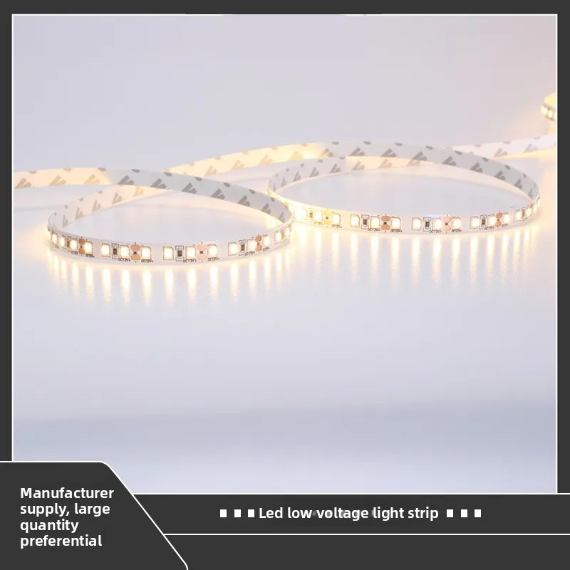 Striscia LED a bassa tensione autoadesiva 12v, striscia LED 24v Striscia LED morbida flessibile per interni Striscia LED autoadesiva lineare
