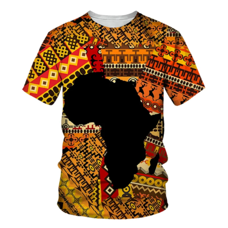 Summer Africa Ethnic Style 3D Print T-Shirts Streetwear Men Fashion Harajuku Casual Oversized O-Neck T Shirt Tees Tops Clothing