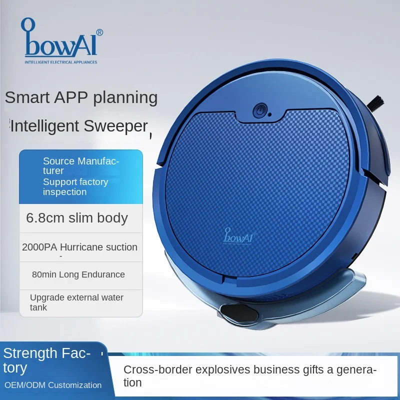 Intelligent Hotel Home Appliance Sweeping Robot with App Navigation and Water Tank Wholesale Automatic Cleaning Feature