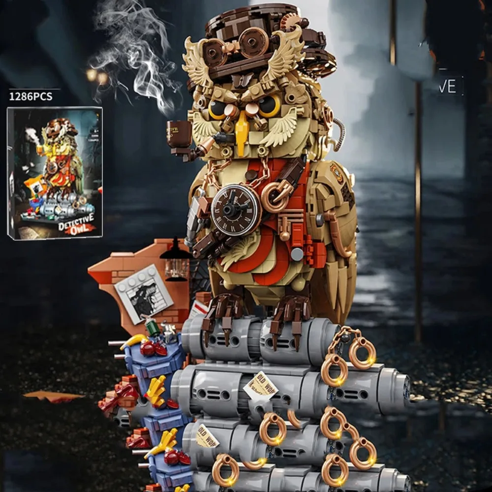 1286+pcs MOC Owl Detective Magic Animal Model Building Blocks Set Educational Toys for Kids Adult Gifts Creative Assemble Bricks