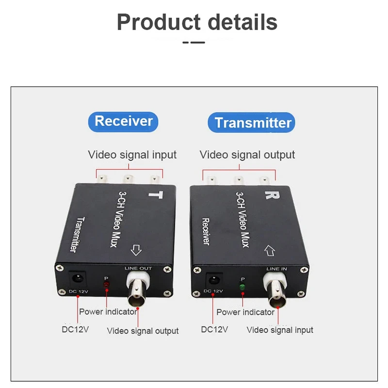 AHD Analog MonitoringSignal One Drag Three Superimposer Multi-channel Camera 3CH Video Multiplexer