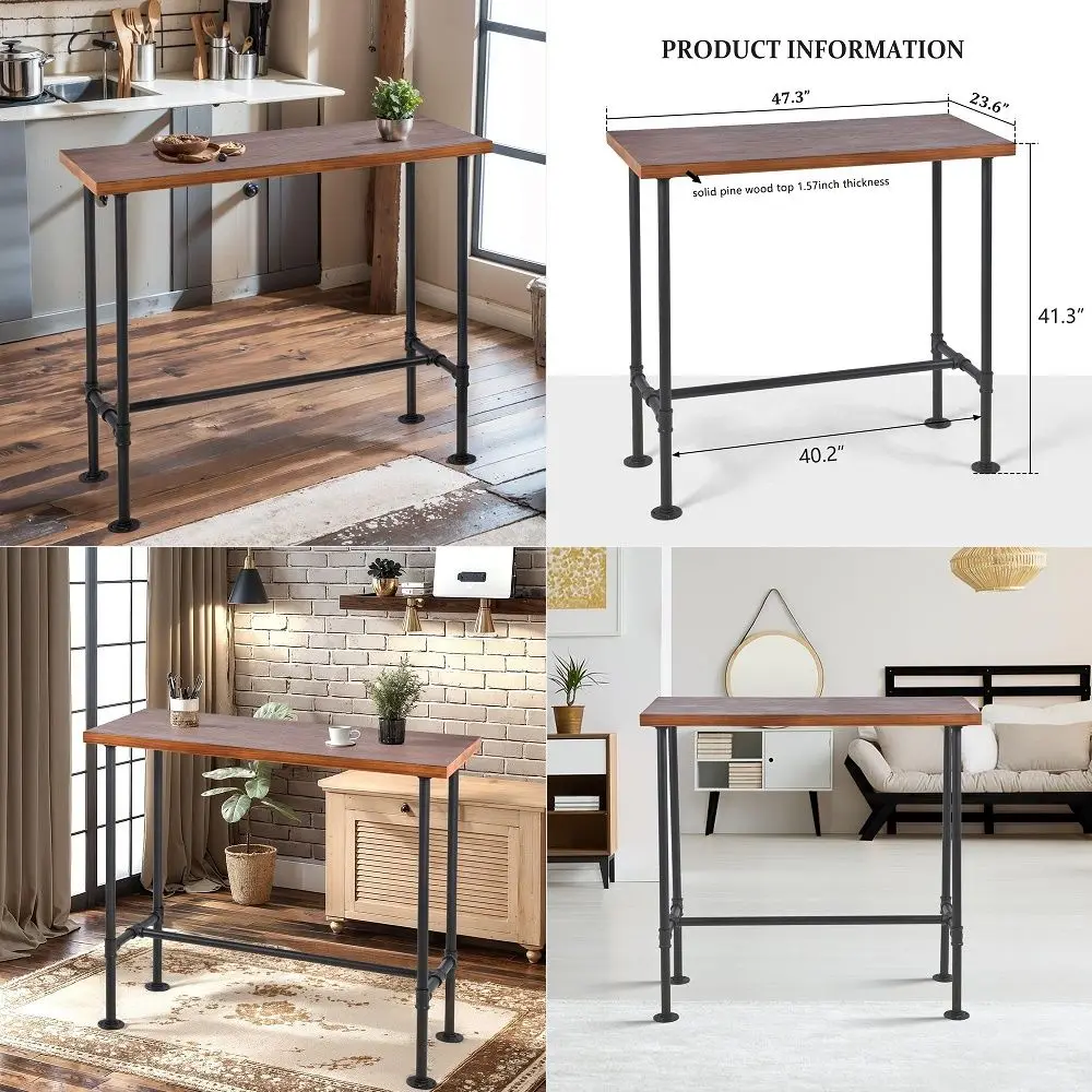 

Steady Adjustable Height Round Table Ergonomic Sit to Stand Desk, Side Table, High Top Cocktail Cafe Table Ideal for Saving Spa