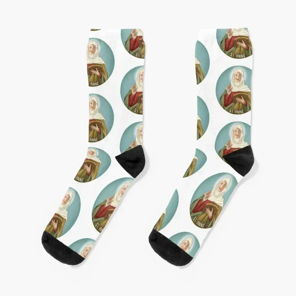 

St. Anne - Sticker Socks Sports funny sock cotton Socks For Girls Men's