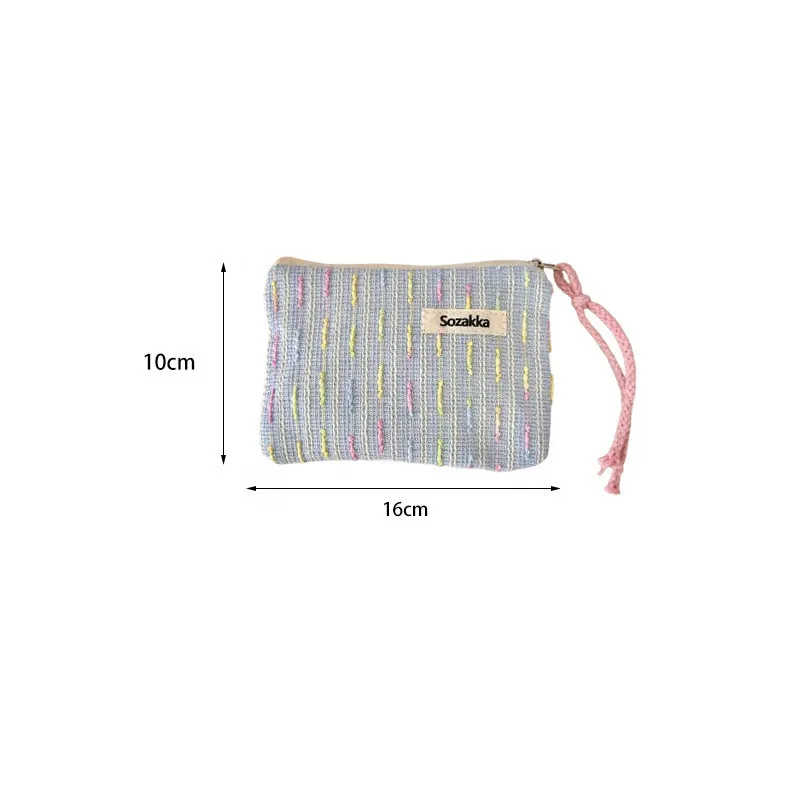 Kawaii pequeño viaje cosmético lápiz labial auricular Cable de datos bolsa de almacenamiento monedero mujeres portátil Mini bolsos de maquillaje cartera bolsa