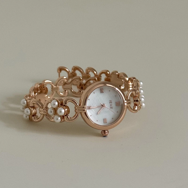 

NewPearl Chain Women'S Watch Stylish Small Dial Simple Korean Style Elegant Women'S Wristwatch Exquisite Women'S Watch Accessory
