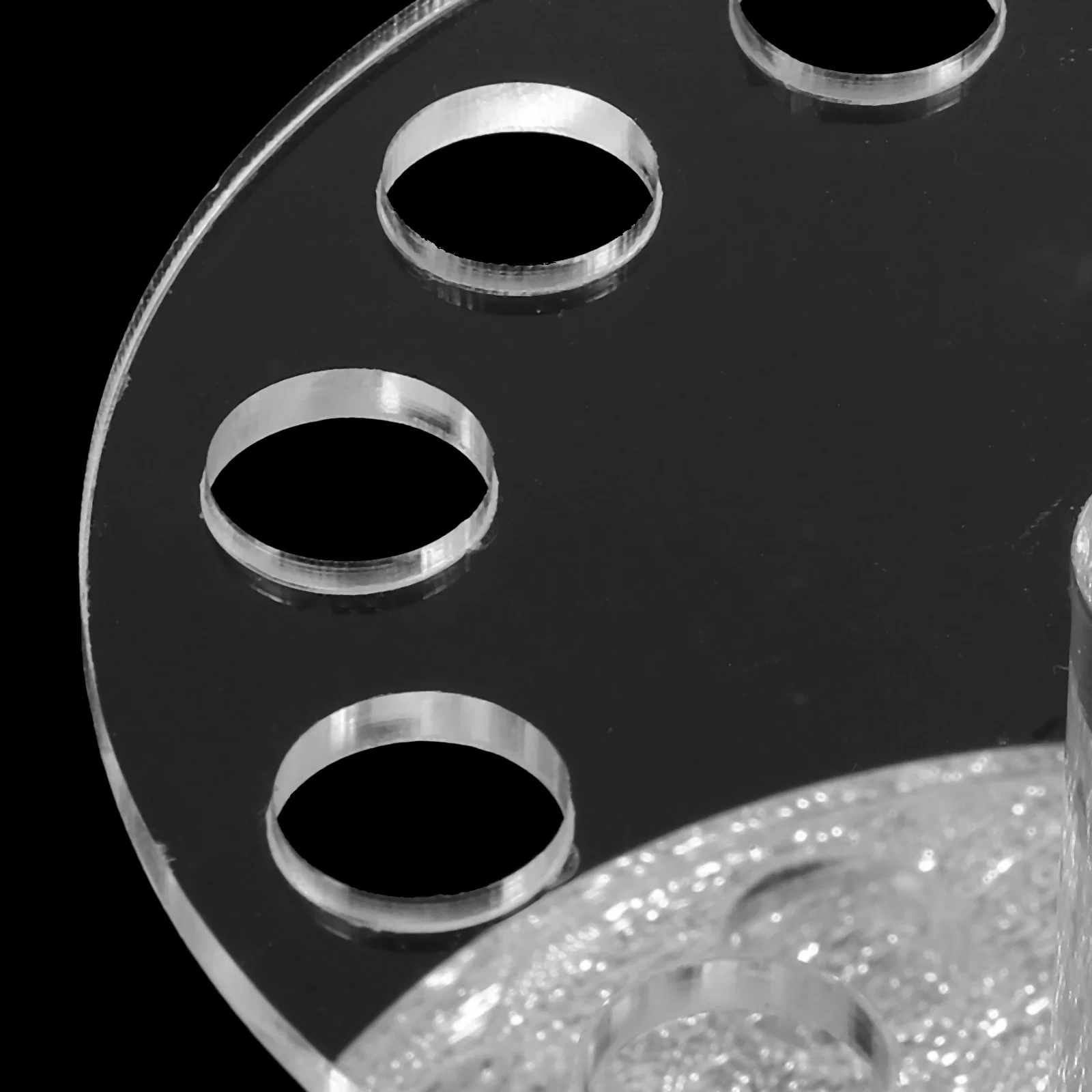 1pc supporto portatile per penna per nail art a forma di cuore in cristallo per pennello gel UV strumenti per smalto organizzatore spazzola per unghie