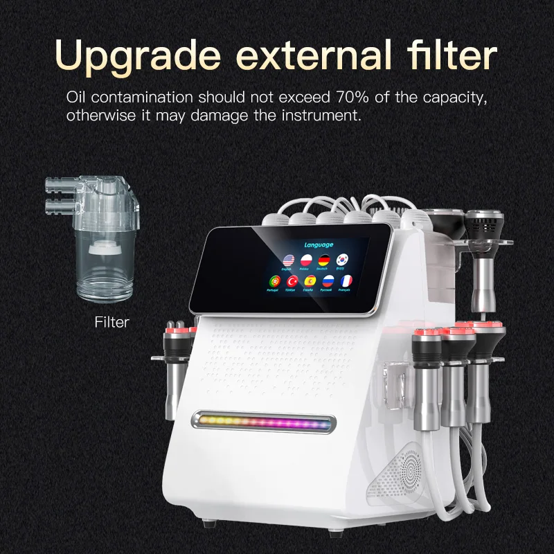 2026 11-in-1 80K Kavitationsgerät Vakuum Gewichtsverlust und Schlankheitsgerät Anti-Fett-Masse Ultraschall Schönheitsgerät