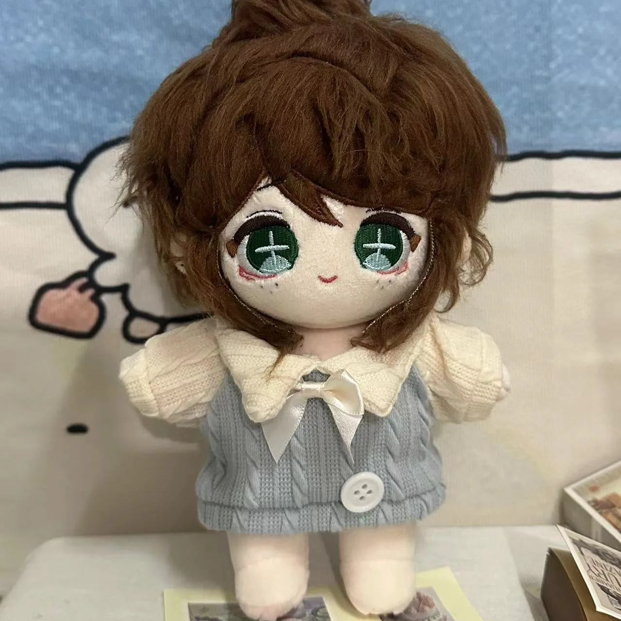 محشوة 20 سنتيمتر لعبة الهوية الخامس إيما وودز القطن ألعاب الدمى كوس الأطفال الكبار أفخم فستان بلوشي لعب الاطفال الهدايا