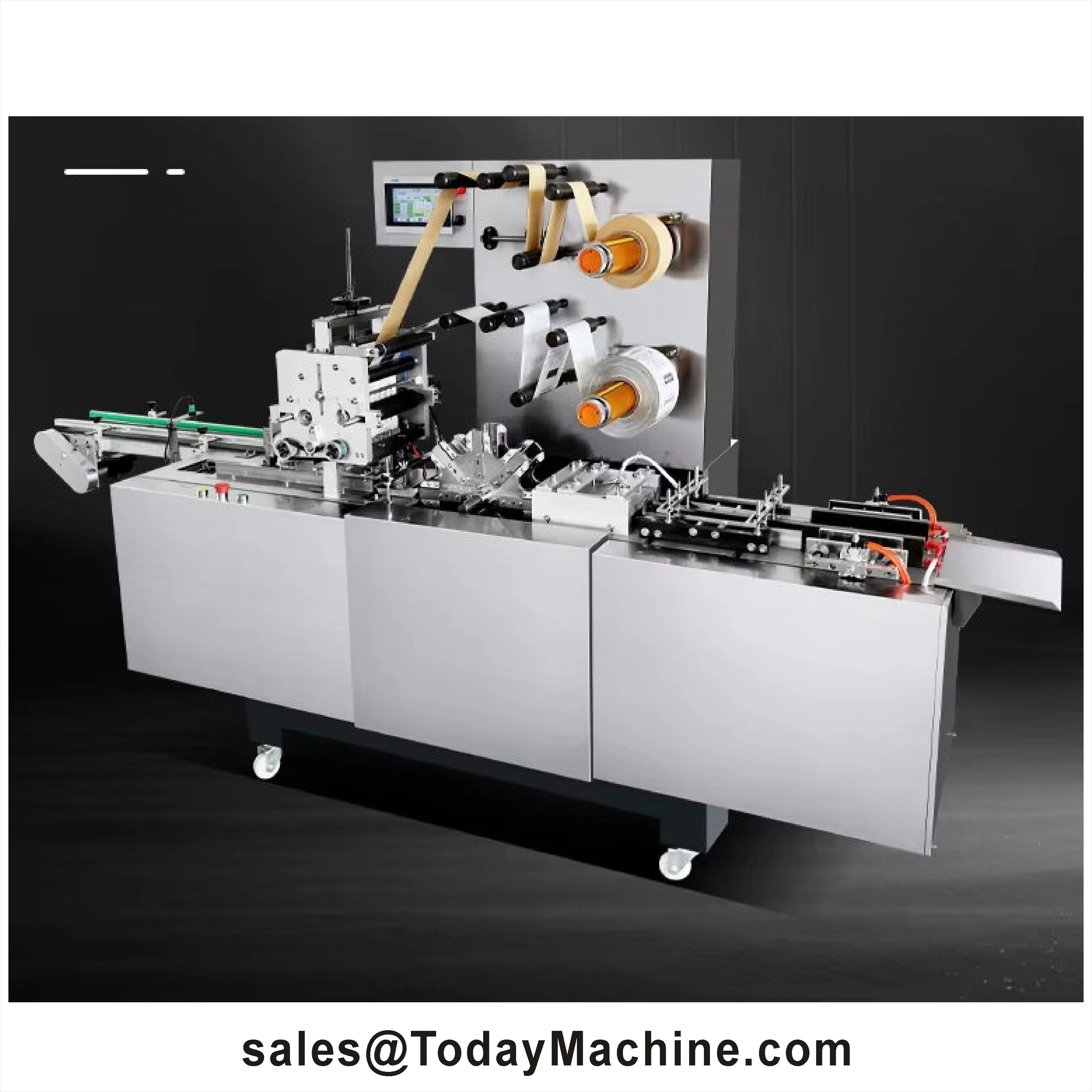 Three-dimensional Packaging Machine Automatic Transparent Film Cellophane Tea Box Wrapping Machine