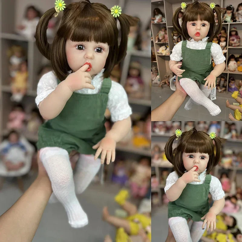 

24 Inch about 60 cm Reborn Doll Erin Cloth Body Pretty Girl Baby Doll For Sale Ethnic Doll Kid Birthday Xmas Gifts