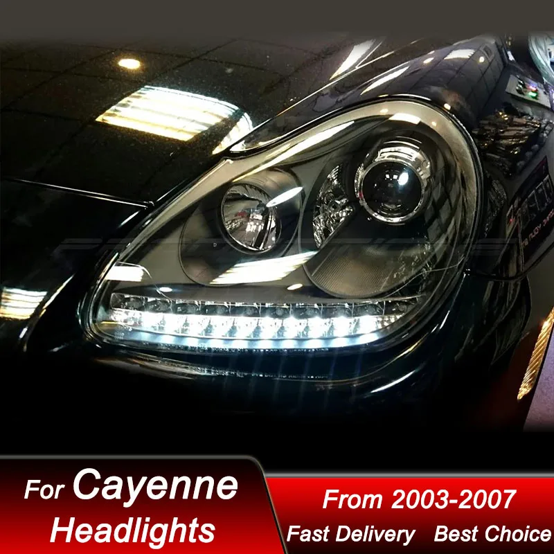 Car Headlights For Porsche Cayenne 955 2003-2007 new style full LED Auto Headlamp Assembly Projector Lens Accessories Kit