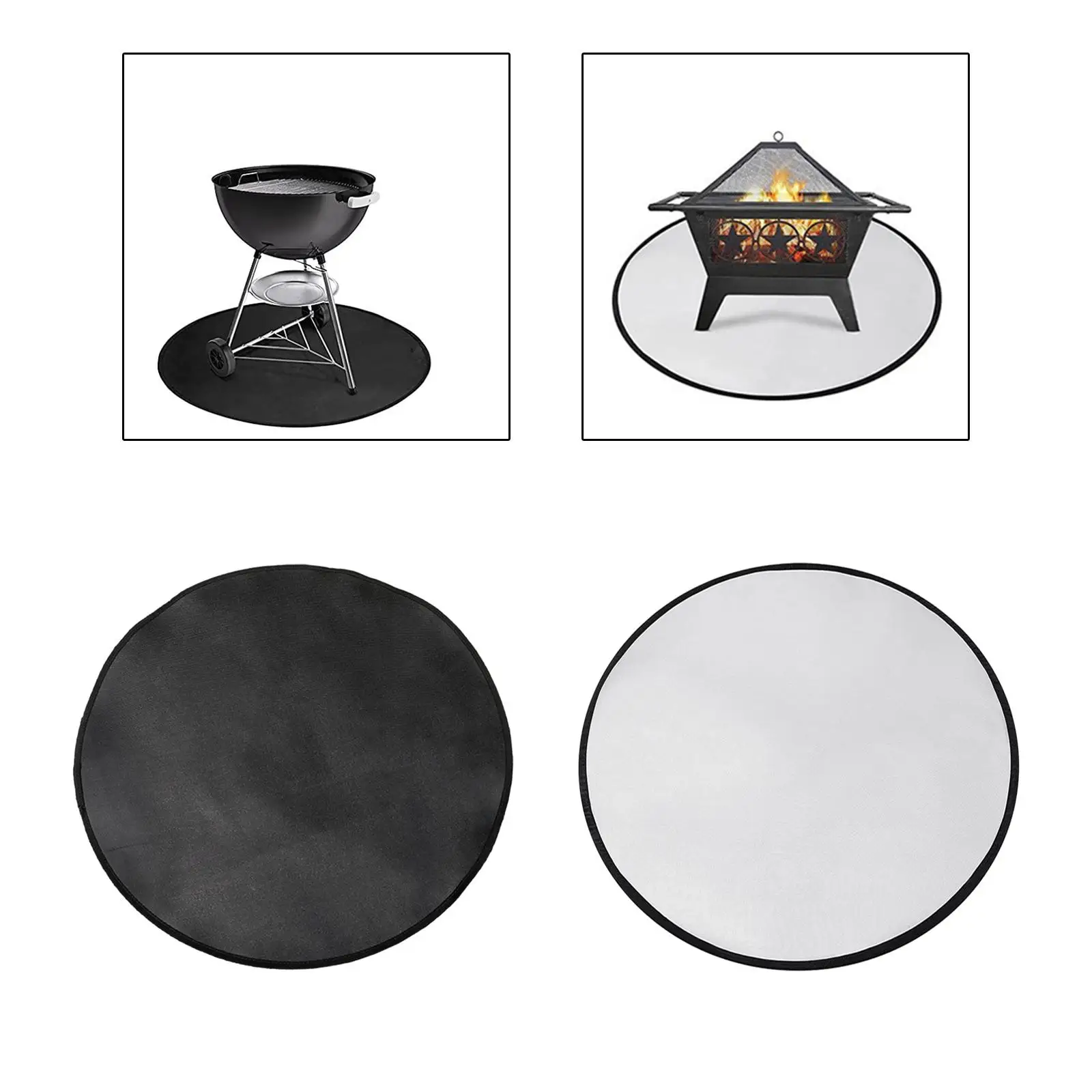 Fireplace Mat Fire Mat Waterproof Fire Resistant Non Slip Floor Protective Mat