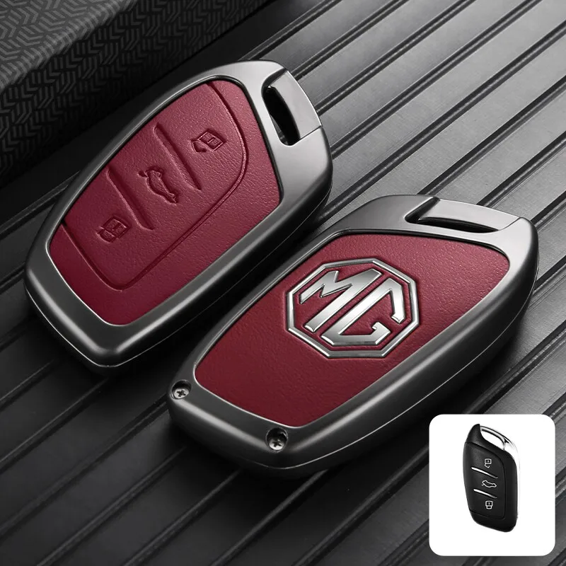 Autoschlüsselhülle für MG aus Zinklegierung, vollständiger Schutz, stoßfest, MG ZS, MG 4, MG HS, MG 5, MG RX8, robustes Autozubehör