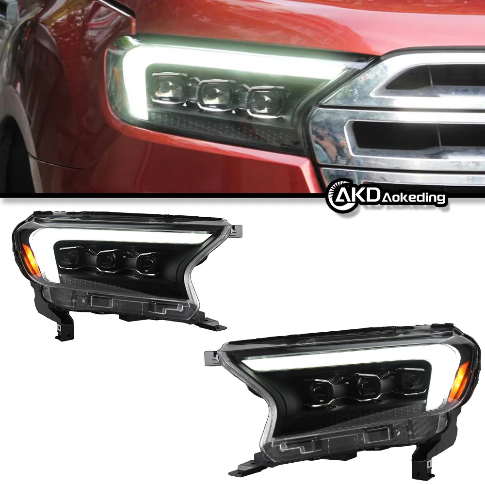 Car Styling Head Lamp for Ranger Headlights 2016-2021 Everest LED Headlight Endeavor LED Projector Lens DRL Auto Accessories