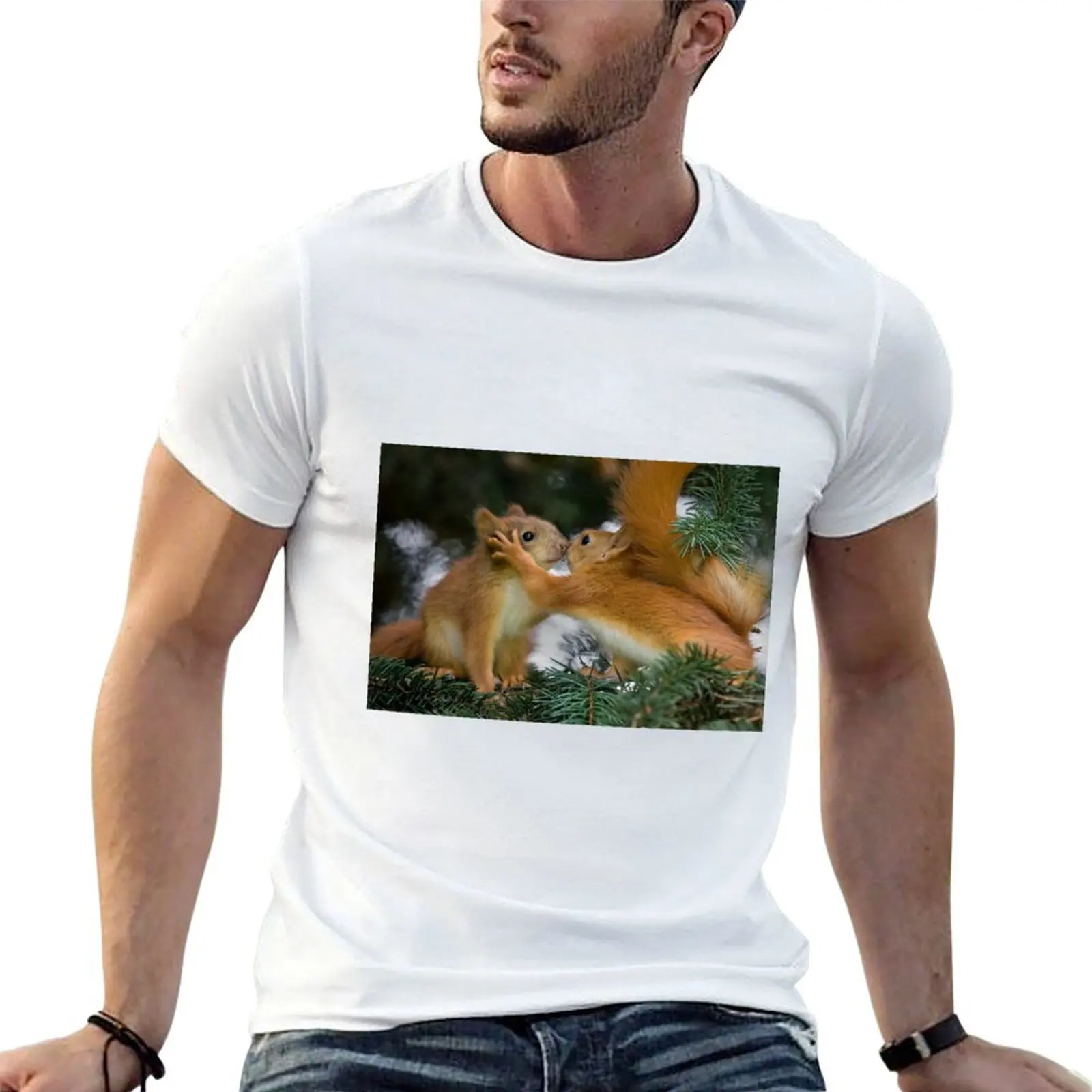 

Baby Squirrel Kiss T-Shirt t shirts for man pack cotton cotton t shirt pack T-Shirt