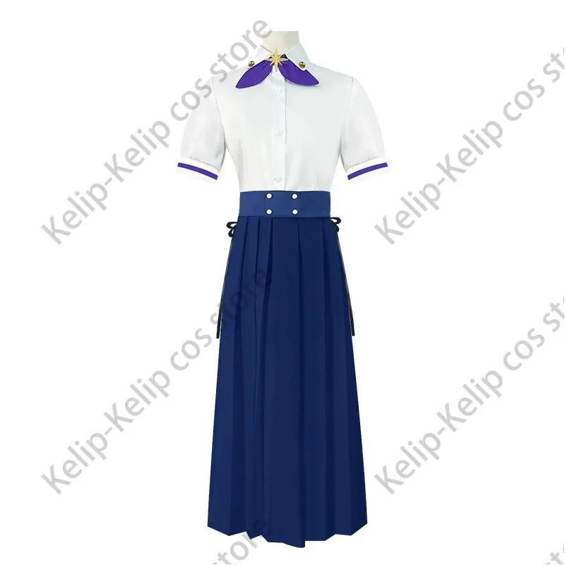 Jeu Honkai: Star Rail C.Cosplay Costume, 03/Shirt, Bleu Longuette JK Uniforme Perruque Femme, Lovely Kawaii Halloween imbibé