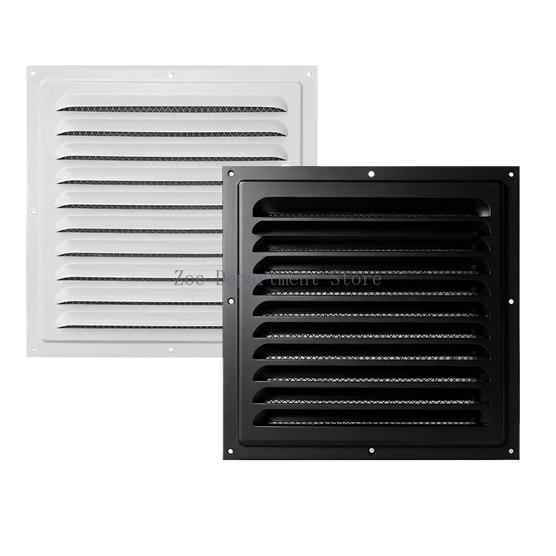 Aluminum Alloy Air Vent Grille Air System Net Cover Screen Exhaust Outlet Window Square Vent Heating Cooling Vents Plate view 2