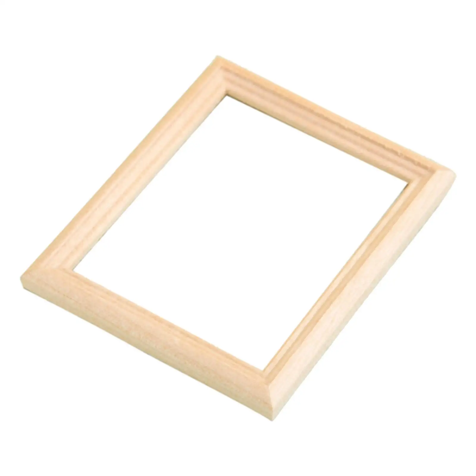 1/12 Dollhouse Picture Frames, DIY Wall Art Painting Toys, Miniature Photo Frame Photo Props for Layout Model Sand Table