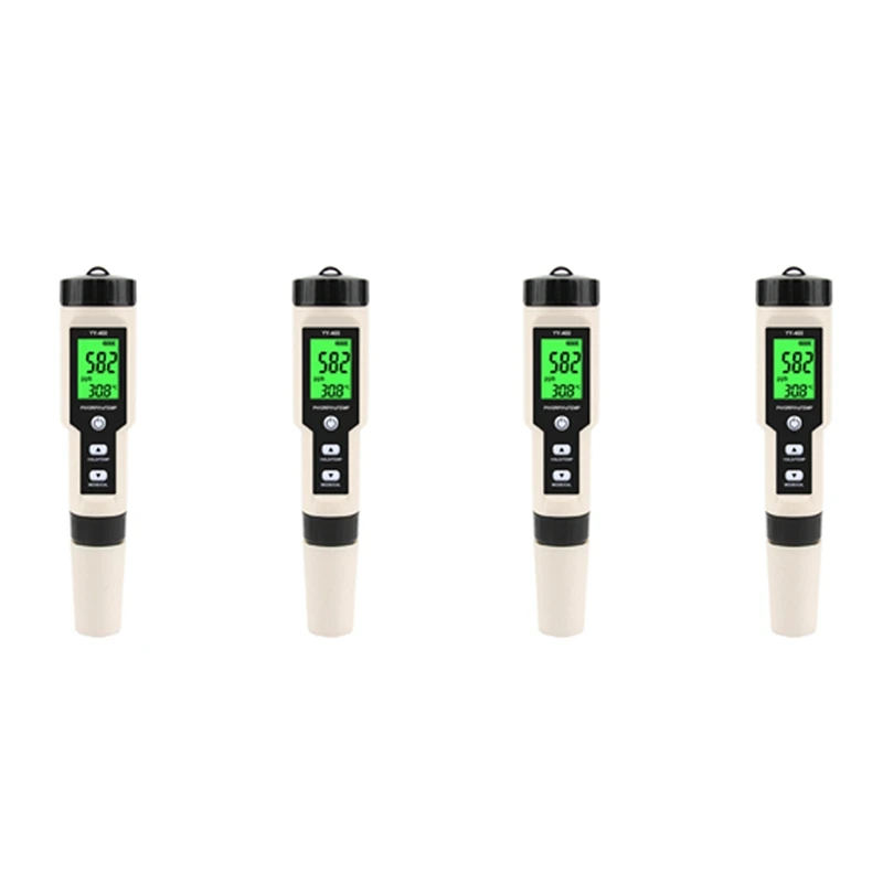 

HOT SALE 4X New YY-400 Hydrogen Ion Concentration Water Quality Test Pen PH/ORP/H2 And TEM 4 In 1 Digital Drinking Water Meter