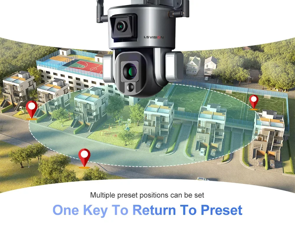 20X Zoom 4K 4G SIM Solar Camera Outdoor Wifi Surveillance Cameras 8MP Dual Scree