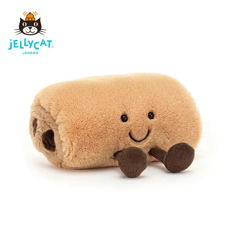 

Оригинальная плюшевая игрушка Jellycat Amuseables Pain Au Chocolat из Великобритании, супермягкий французский десерт, шоколадный плюш, кукла-еда, подарок для гурманов