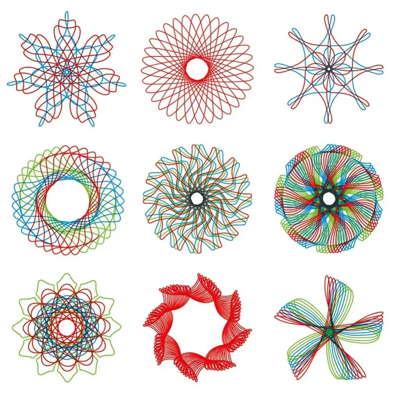Spirograph Drawing Kit - Interlocking Gears & Wheels Set, Creative Geometric Art Toy for Kids Educational Gift