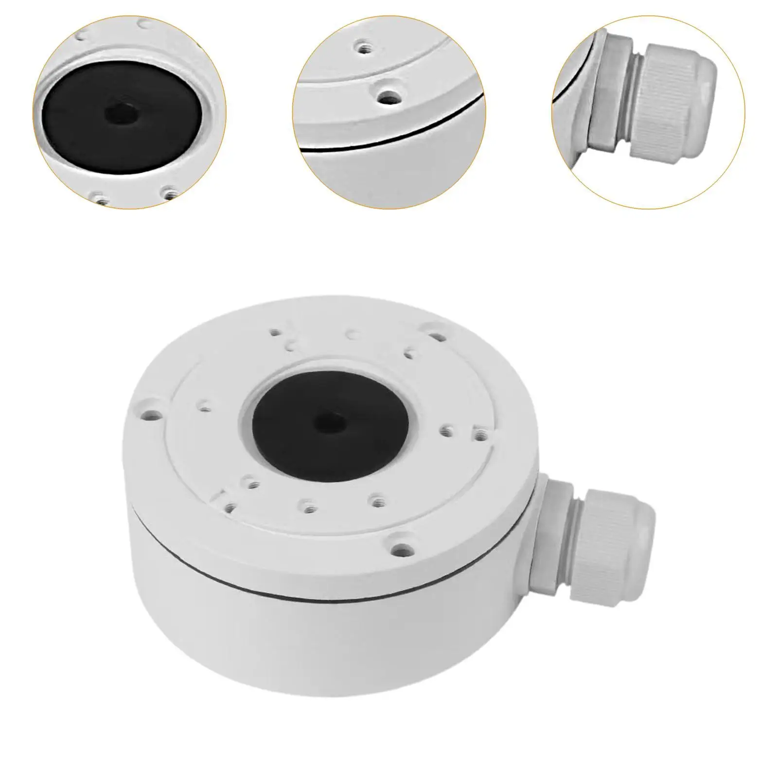 Camera Base Junction Box Cable Box Convenient Wear Resistant Wire Storage Case Wire Concealment Box for Security Camera Home
