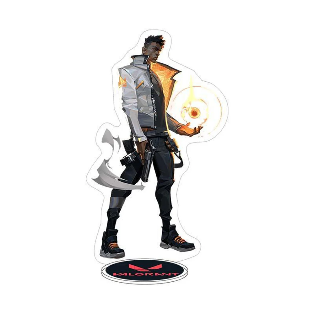 Game Valorant Figures Sage Killjoy Jett Sova Cypher Anime Cosplay Acrylic Stand Model Plate Desk Decor Standing Sign Figure Gift