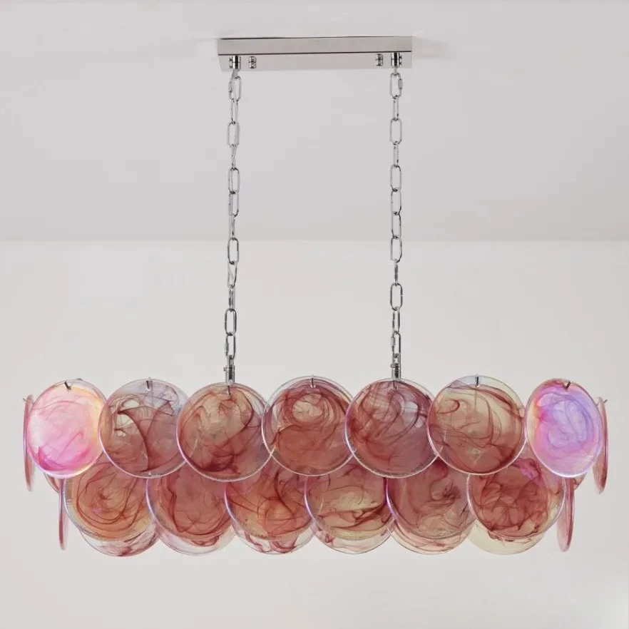 

Colorful Murano Glass Chandelier French Vintage Luxury Lighting for Living Room Dining Bedroom Decor
